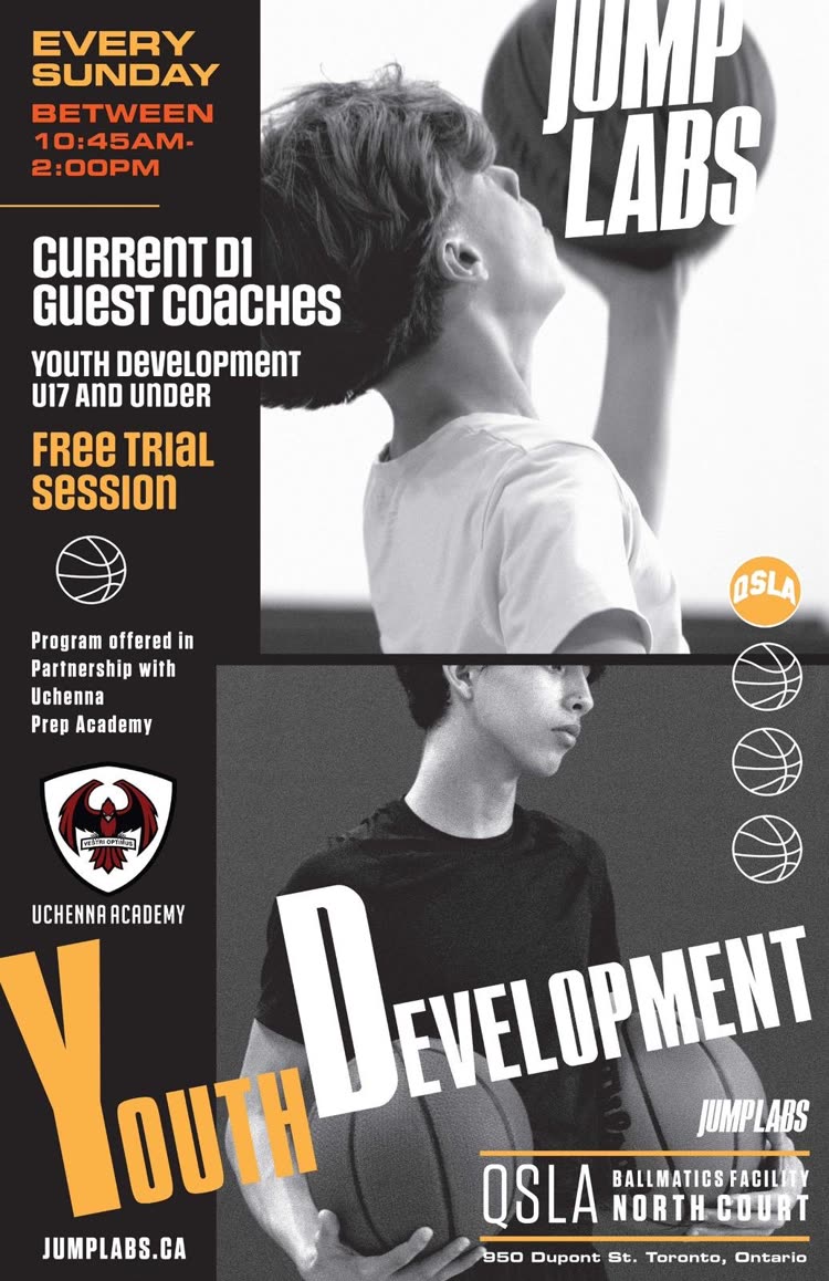 Jumplabs basketball training program promotional poster